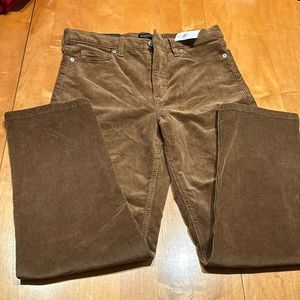 Banana Republic high rise straight ankle corduroy pants